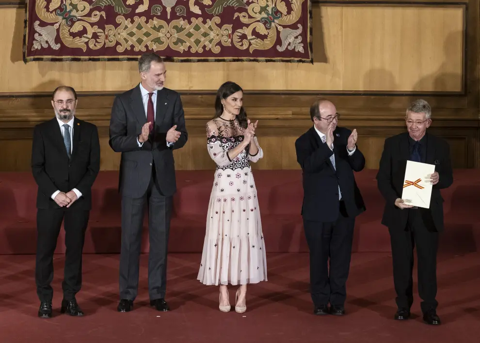 Los Reyes presiden en Zaragoza la entrega de los Premios Nacionales de Cultura de 2021