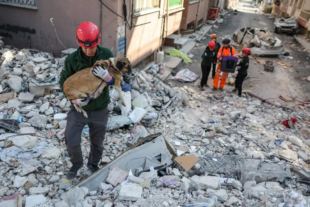 Imágenes de los nuevos terremotos en Turquía y las labores de rescate y desescombro