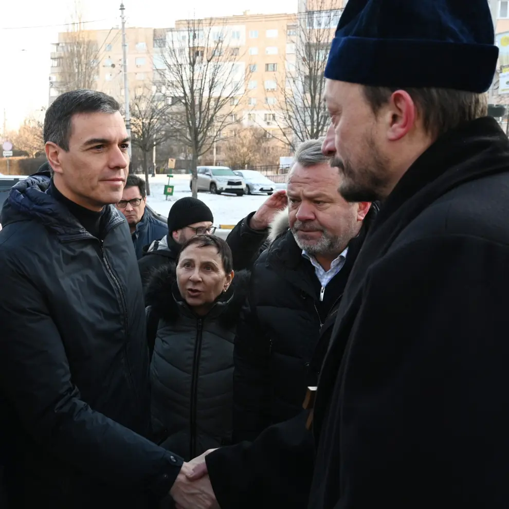 Pedro Sánchez visita Ucrania por segunda vez.
