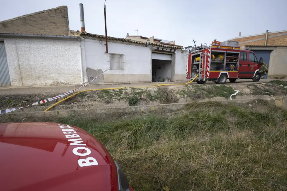 Mueren dos personas en el incendio de una vivienda en Cabañas de Ebro