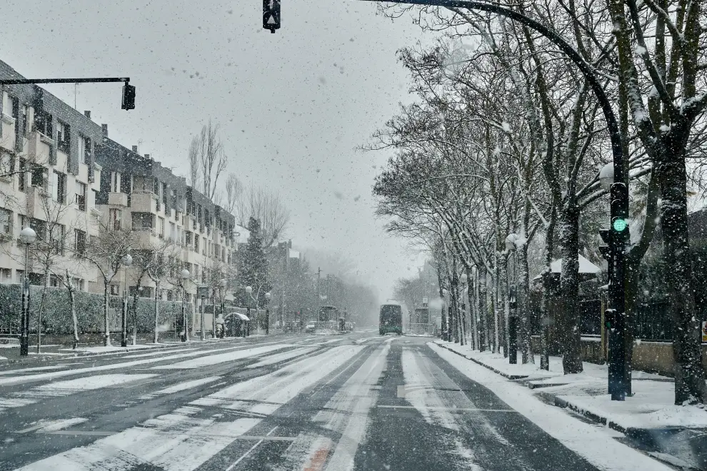 Nieve en Vitoria