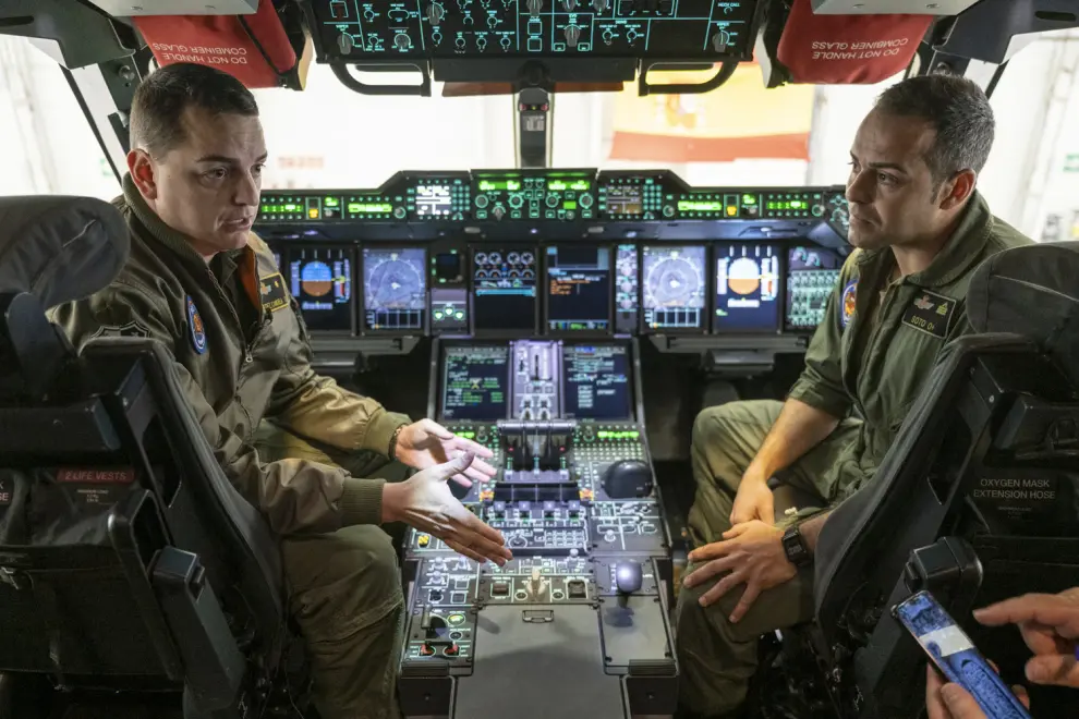 Base Aérea de Zaragoza: militares del Ala 31 que han ido al terremoto de Turquía con el avión A400M