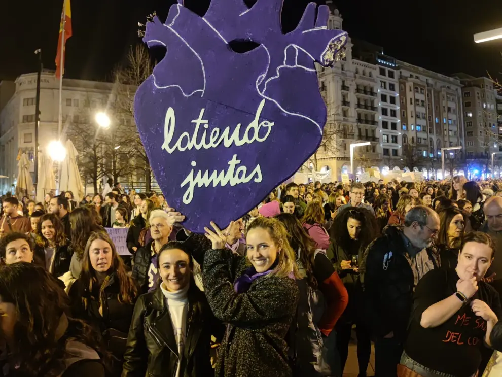 Manifestación en Zaragoza por el 8M Día Internacional de la Mujer