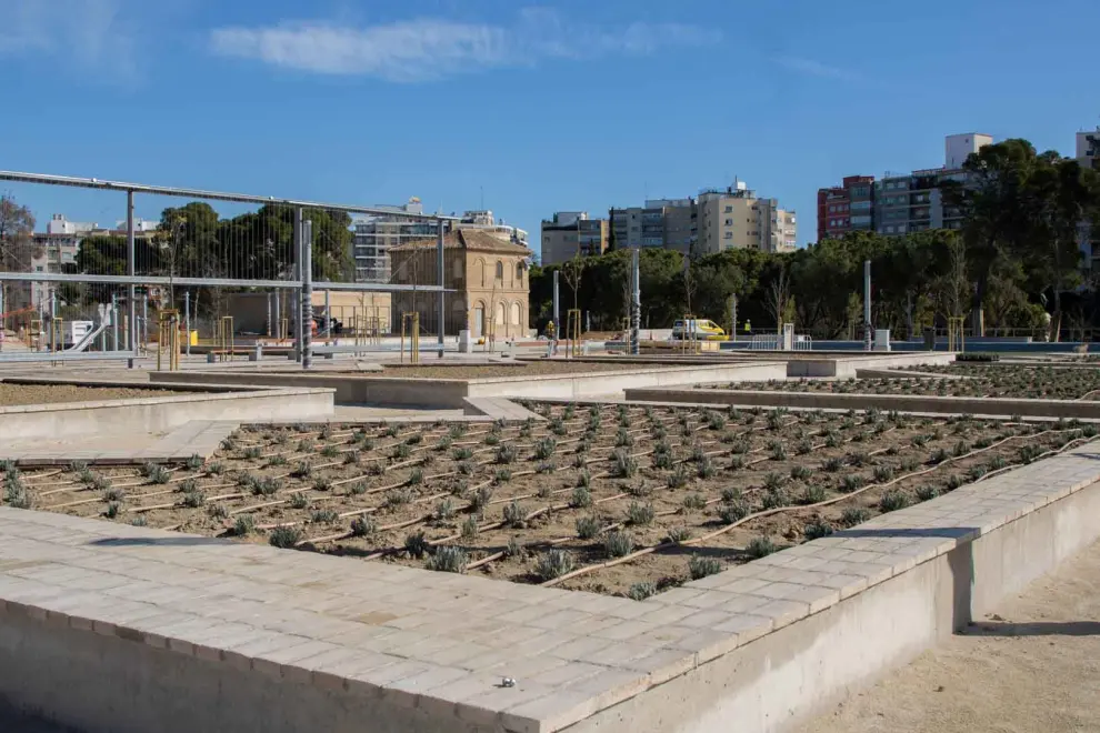 Obras del nuevo parque Pignatelli, Zaragoza / 10-03-2023 / Foto: Laura Arnedo