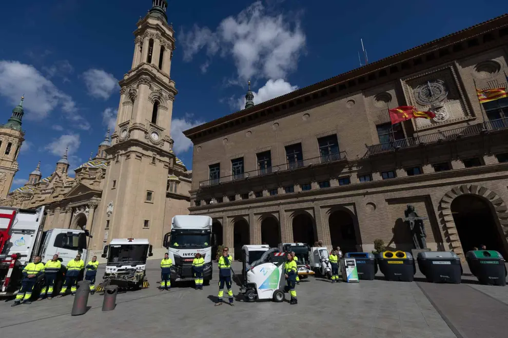 Presentación de la nueva contrata de limpieza de Zaragoza.