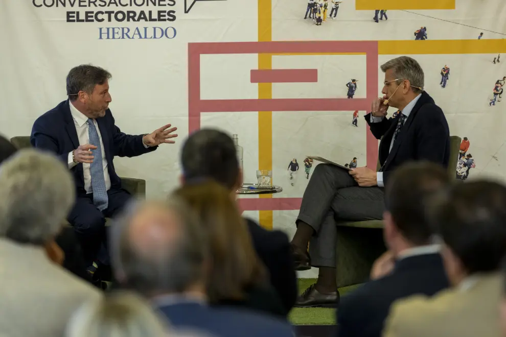 Conversaciones electorales HERALDO: José Luis Soro, en la sede de Caja Rural de Aragón