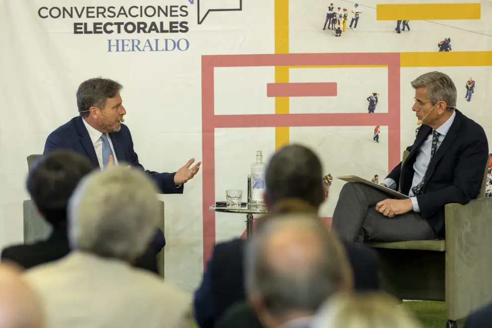 Conversaciones electorales HERALDO: José Luis Soro, en la sede de Caja Rural de Aragón