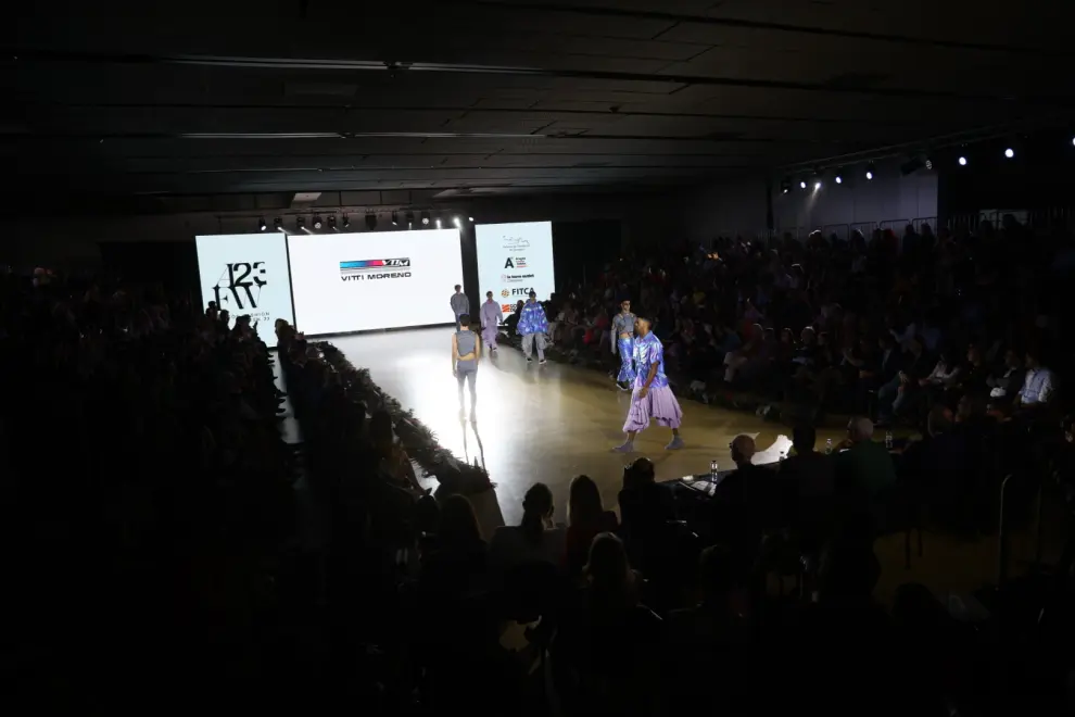 Foto del desfile y concurso de jóvenes diseñadores dentro de la Aragón Fashion Week, en el Palacio de Congresos de Zaragoza