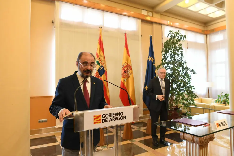 Acuerdo de la Fundación La Caixa y el Gobierno de Aragón