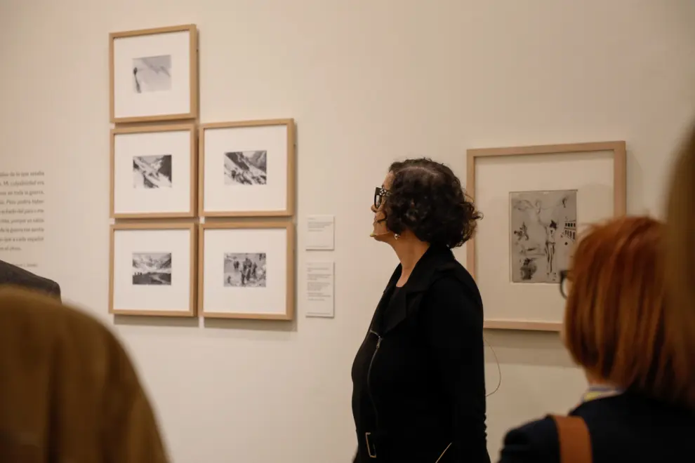 Imágenes de la exposición 'Memoria bisiesta', que recorre la biografía de Ramón J. Sender y explora sus nextos con Ramón Acín