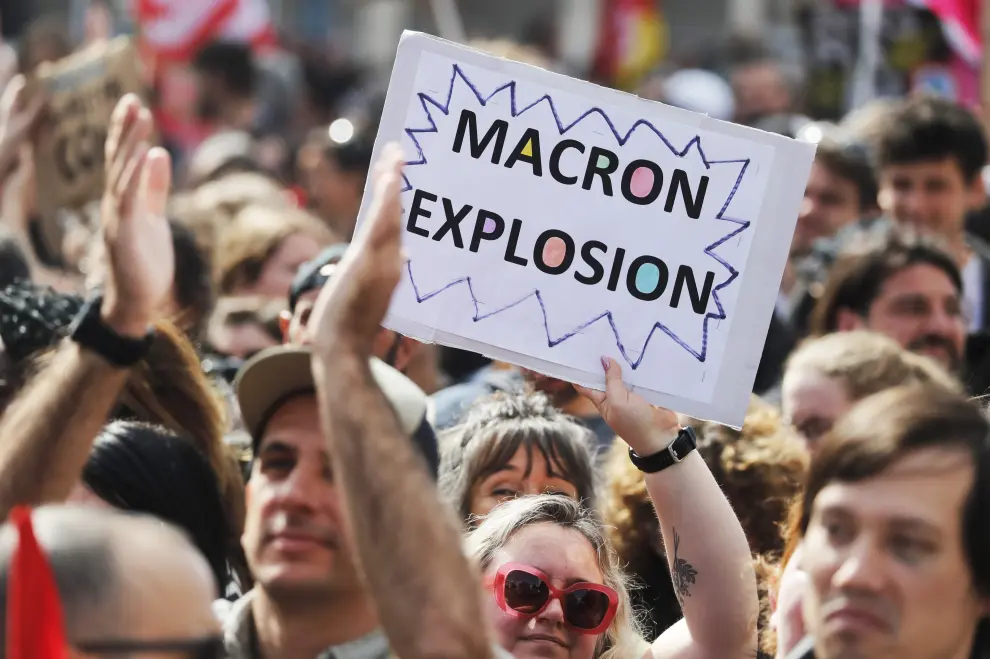 Manifestaciones en Francia en contra de la reforma de las pensiones