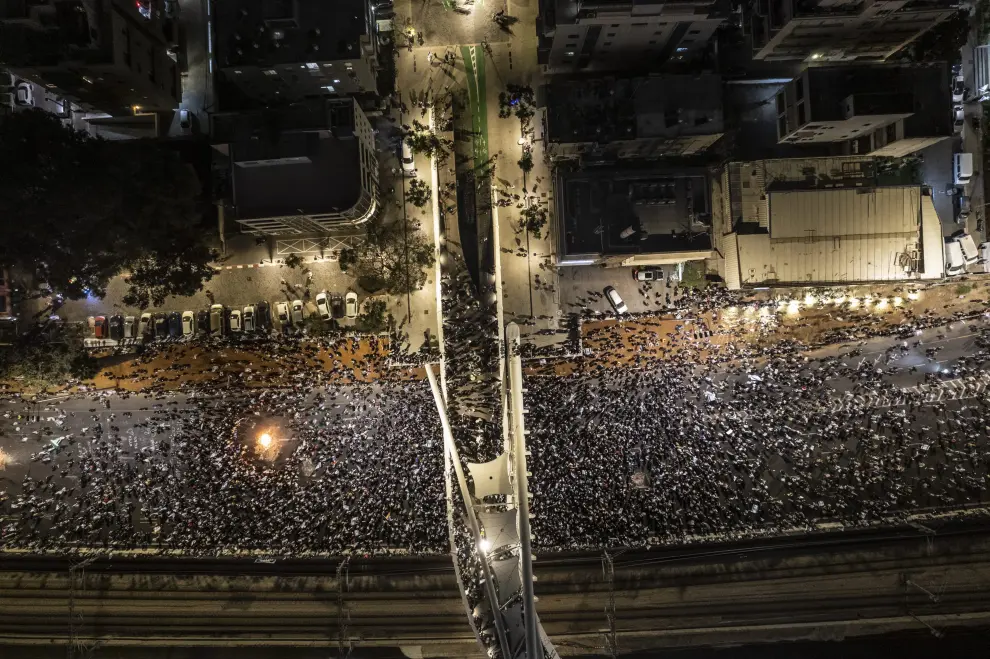 Multitudinarias protestas en Israel