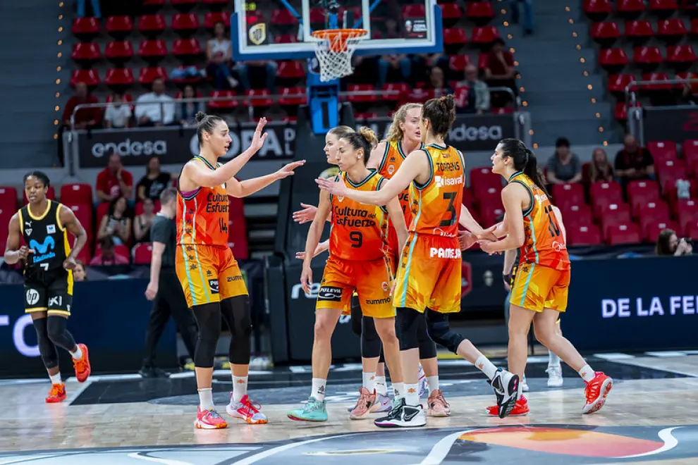 Copa de la Reina de baloncesto en Zaragoza: partido de cuartos de final Valencia Basket-Movistar Estudiantes