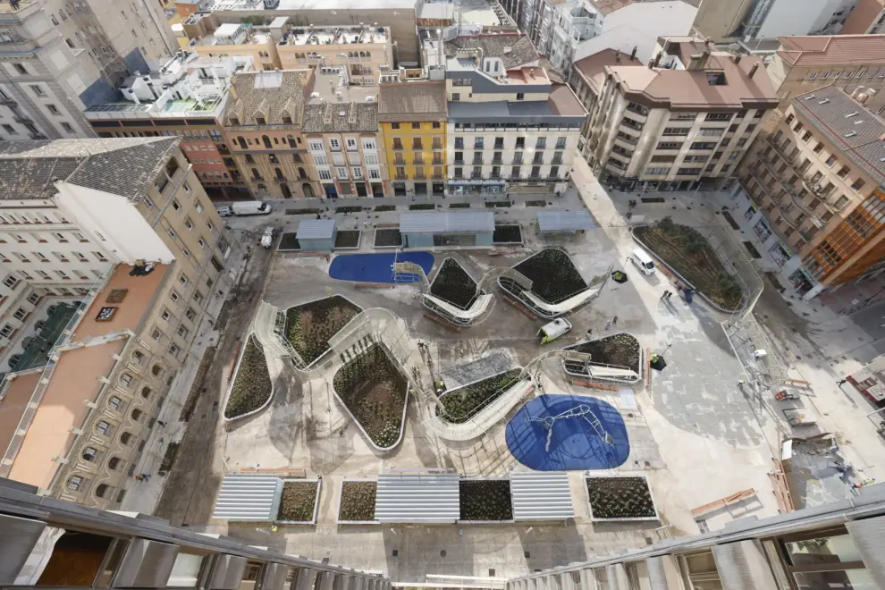 Fotos de la nueva plaza de Salamero de Zaragoza