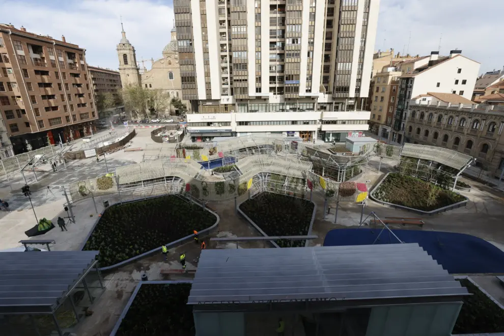 Fotos de la nueva plaza de Salamero de Zaragoza