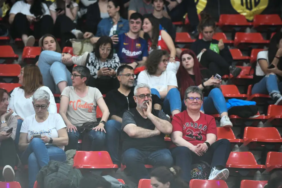 Copa de la Reina en Zaragoza: partido de cuartos de final Spar Girona-Lointek Gernika en el pabellón Príncipe Felipe