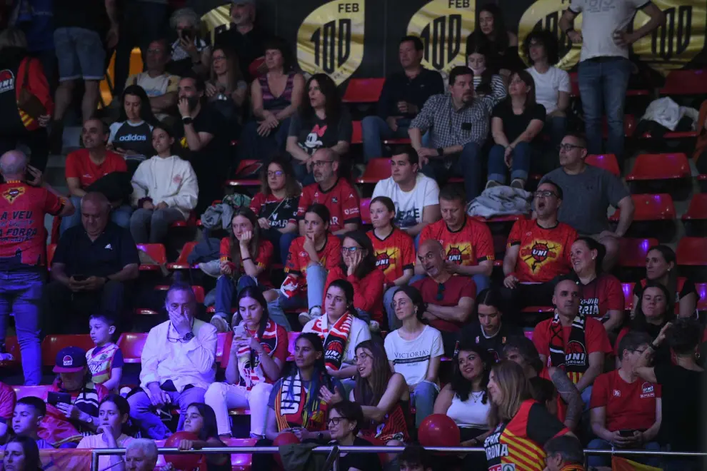 Copa de la Reina en Zaragoza: partido de cuartos de final Spar Girona-Lointek Gernika en el pabellón Príncipe Felipe