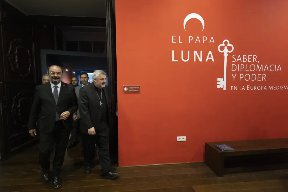 Inauguración de la exposición del Papa Luna