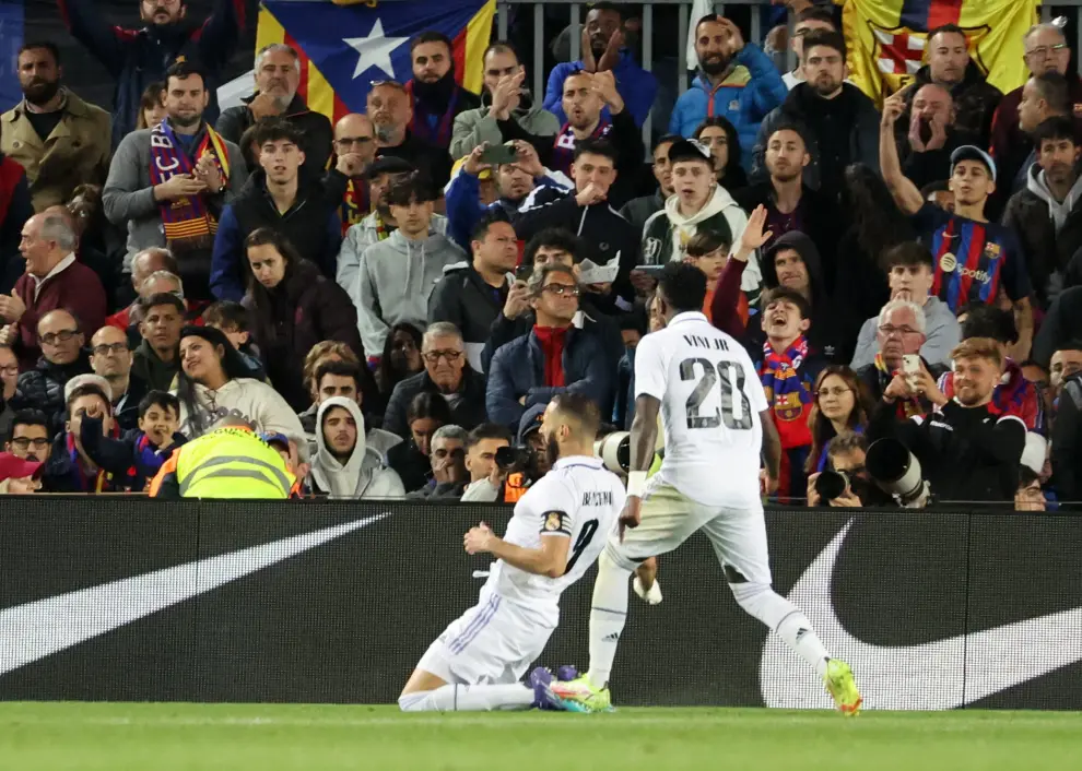 Partido entre el Real Madrid y el Barcelona, el miércoles en el Camp Nou.