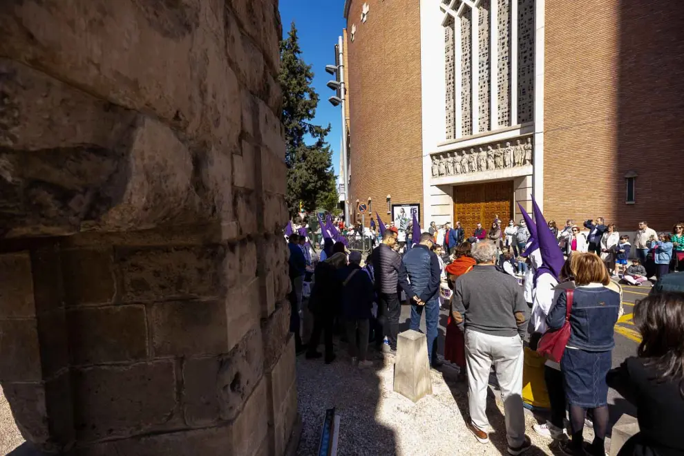 Procesión de la Verónica el Jueves Santo en Zaragoza