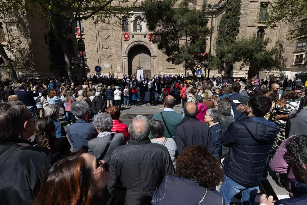 Procesión de la Verónica el Jueves Santo en Zaragoza