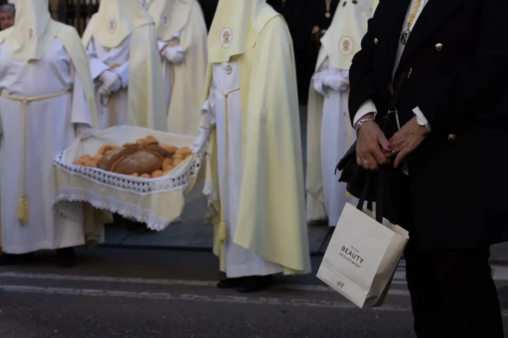 Procesión titular de la Eucaristía en Zaragoza.