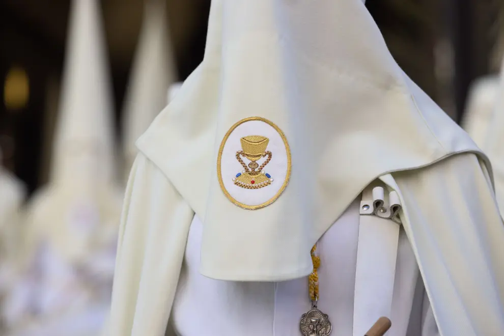 Procesión titular de la Eucaristía en Zaragoza.