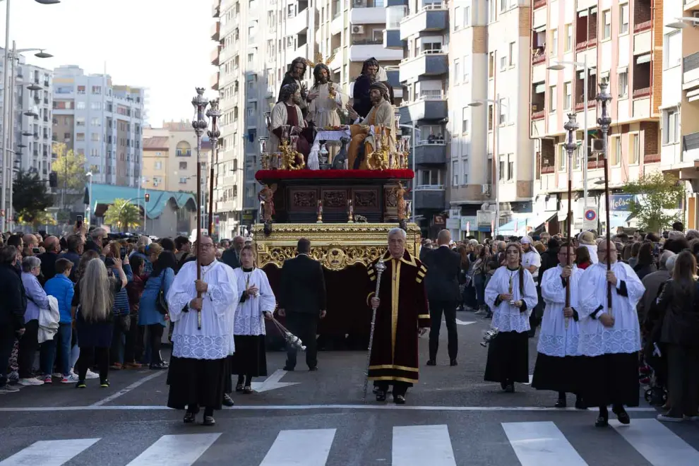 Procesión titular de la Eucaristía en Zaragoza.