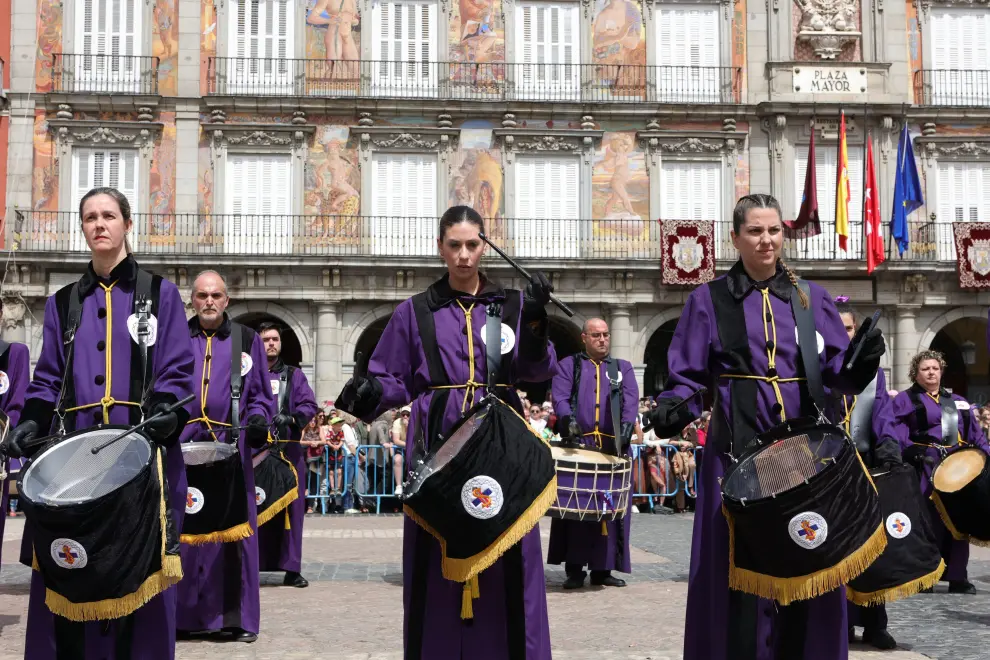 Los tambores de Semana Santa hermanan Zaragoza y Madrid