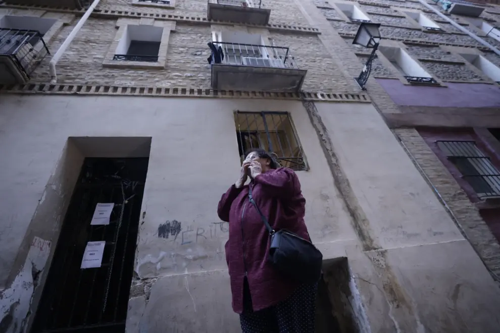 Desalojado un edificio de Zaragoza con 17 personas por riesgo de hundimiento