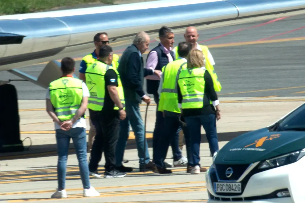 Imágenes de la llegada de Juan Carlos I a Vigo