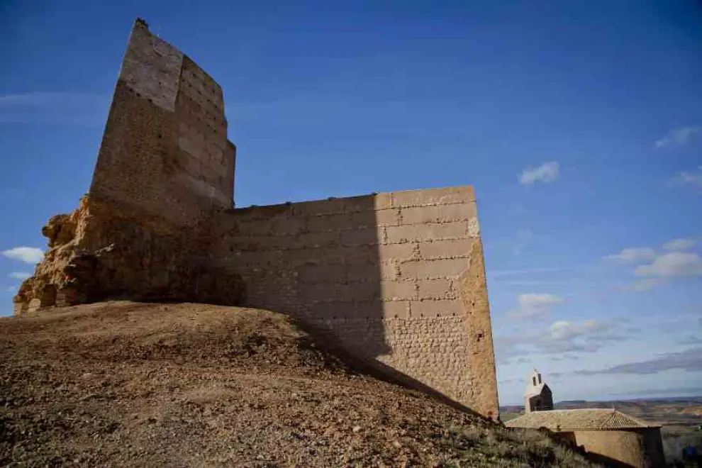 Vista del castillo de Monreal de Ariza