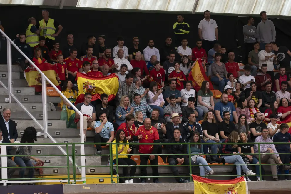 Partido España-Brasil, partido amistoso de fútbol sala en Teruel