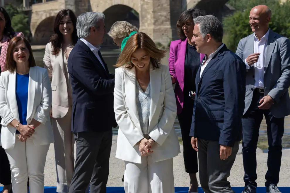 Presentación de la candidatura de Natalia Chueca en Zaragoza.