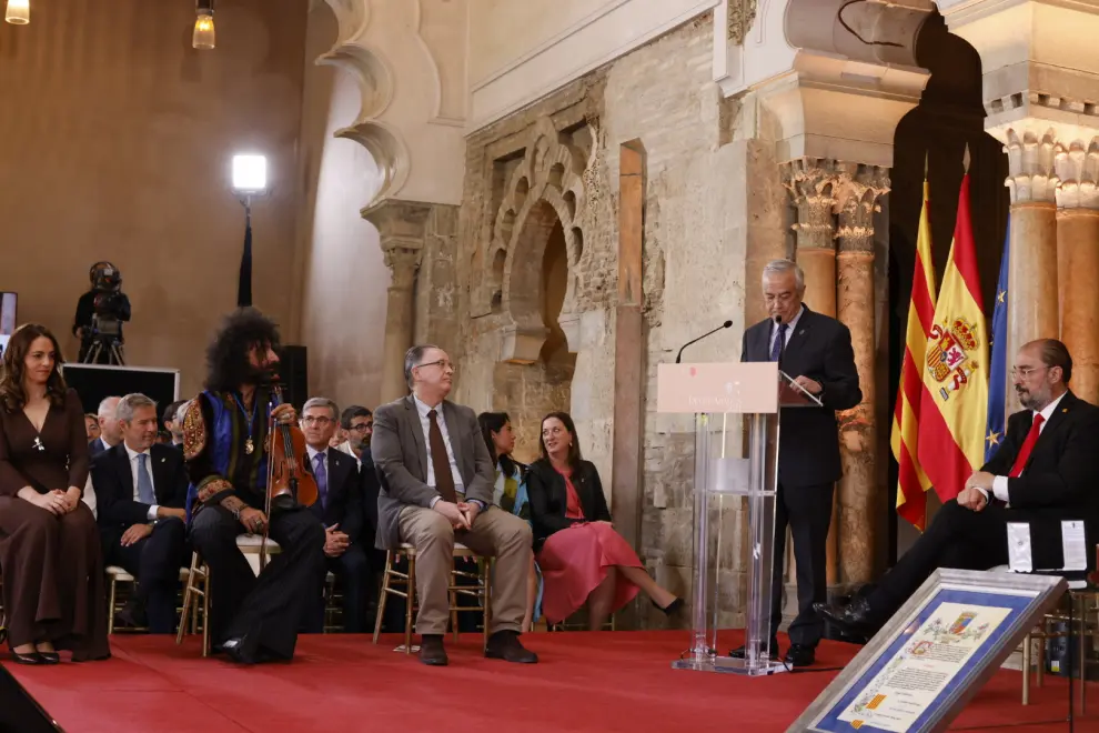 Acto institucional del Día de Aragón 2023 en el palacio de la Aljafería.