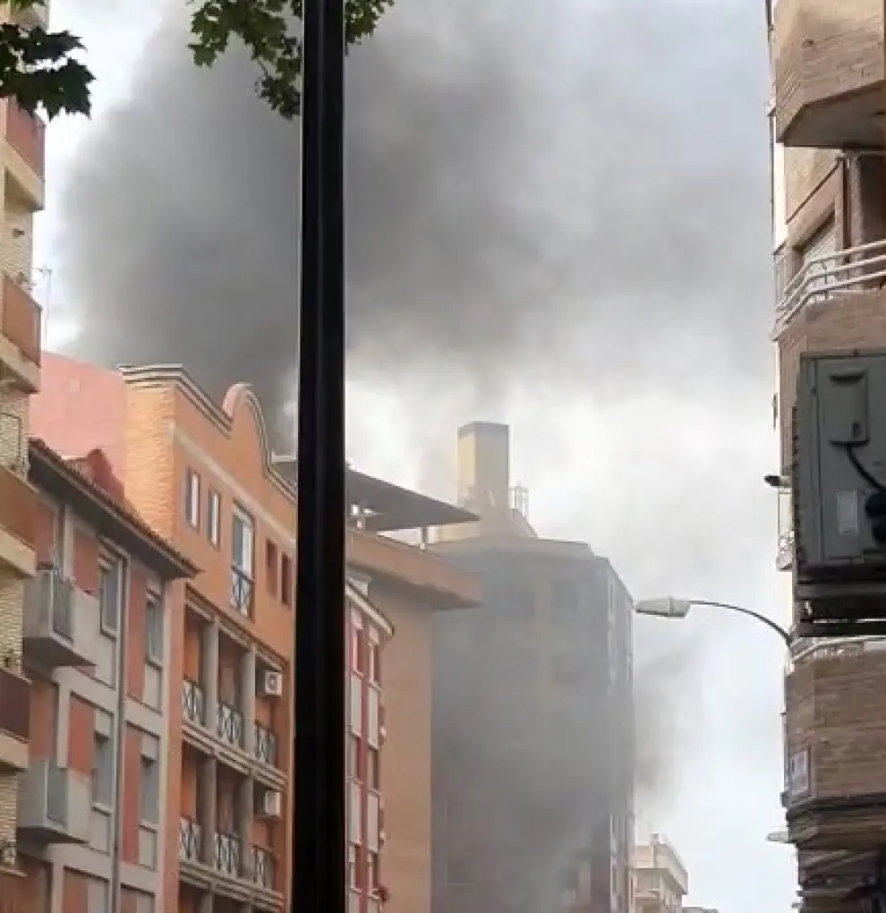 Incendio de un autobús en Zaragoza