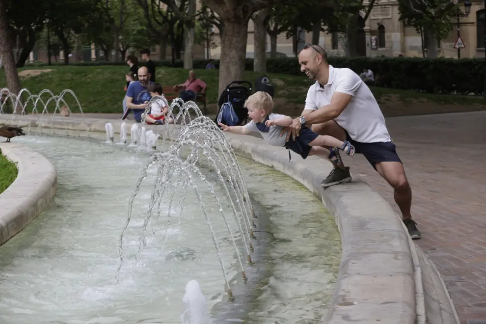 Calor sofocante en Zaragoza