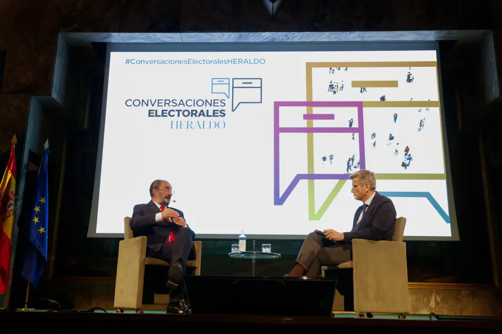 Conversaciones electorales Heraldo. Javier Lambán