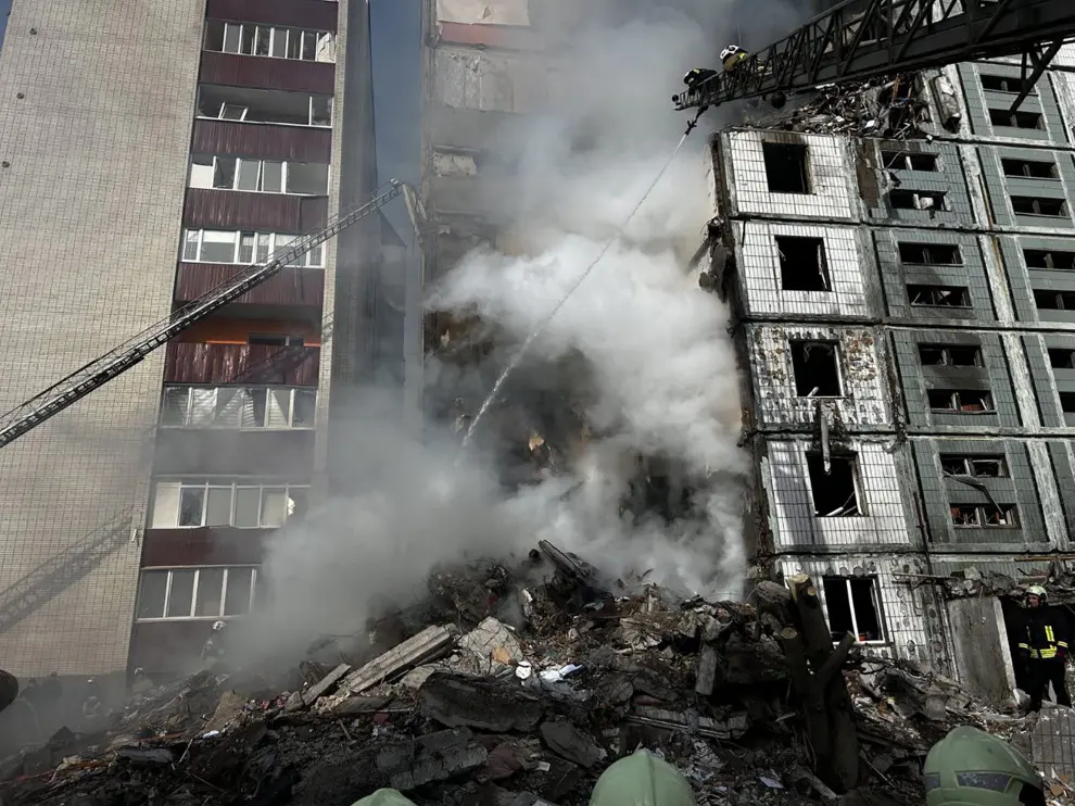 Últimos ataques de misiles rusos a varias ciudades de Ucrania.