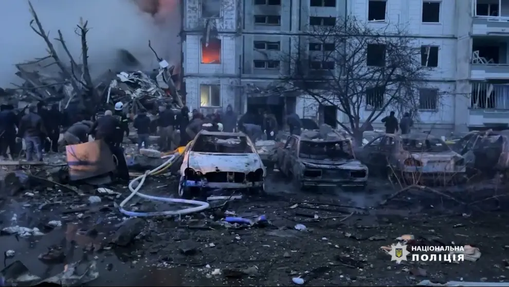 Últimos ataques de misiles rusos a varias ciudades de Ucrania.
