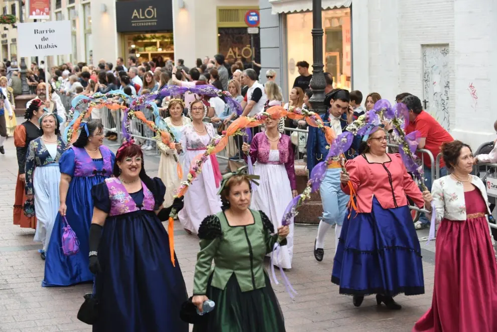 Desfile de las Fiestas Goyescas en Zaragoza.
