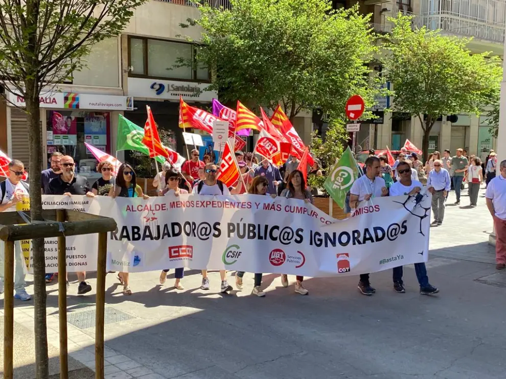 Fotos de la manifestación del 1 de Mayo en Huesca
