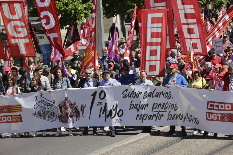 Manifestación del 1º de Mayo en Zaragoza