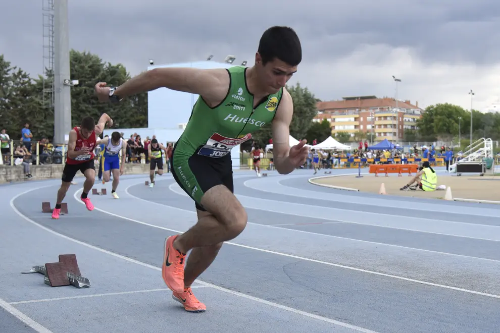 Segunda jornada de la liga de Primera División de atletismo celebrada en Huesca.