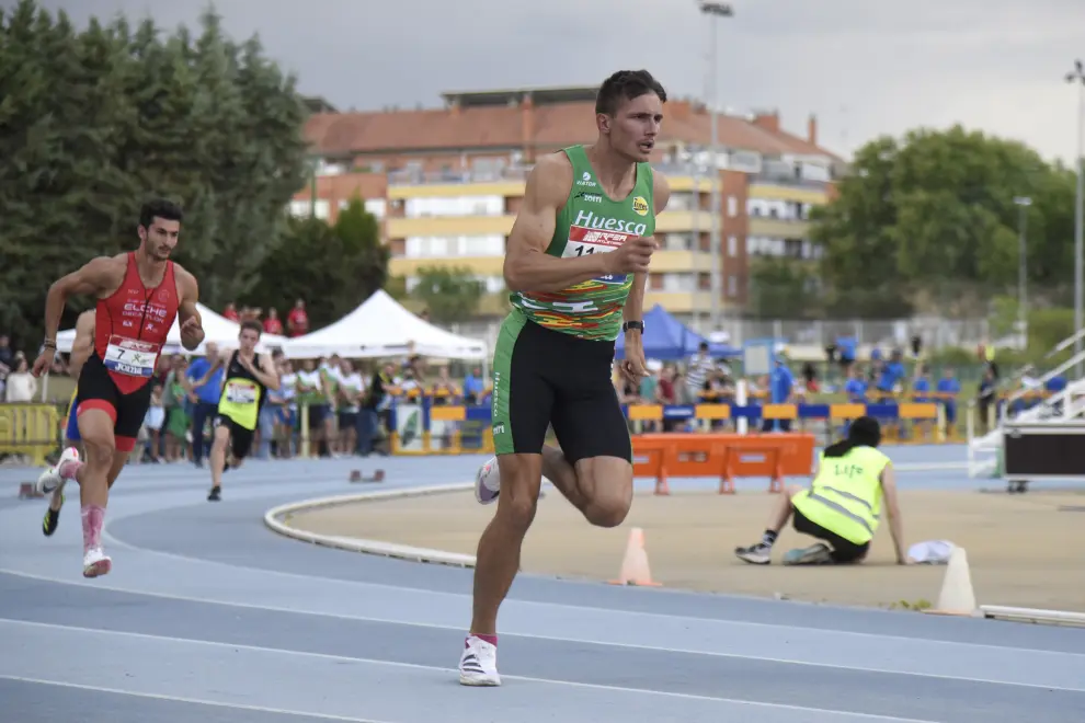 Segunda jornada de la liga de Primera División de atletismo celebrada en Huesca.
