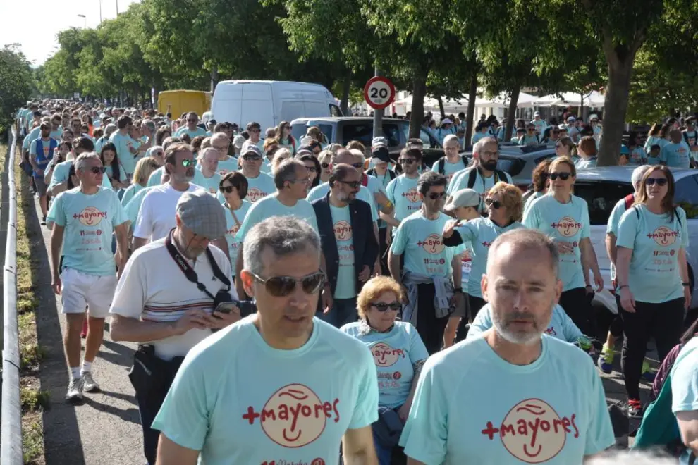Más de 9.000 personas han participado este domingo en la XI edición de la Marcha Aspace en solidaridad con las personas con parálisis cerebral y discapacidades afines.