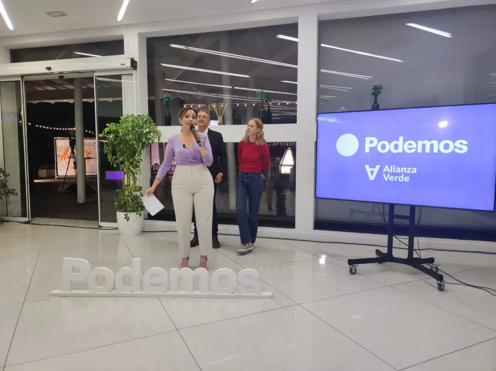 Acto del inicio de campaña de Podemos, con Maru Díaz