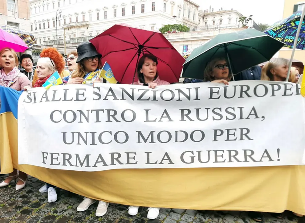 El presidente de Ucrania, Volodomir Zelenski, visita Roma entre fuertes medidas de seguridad