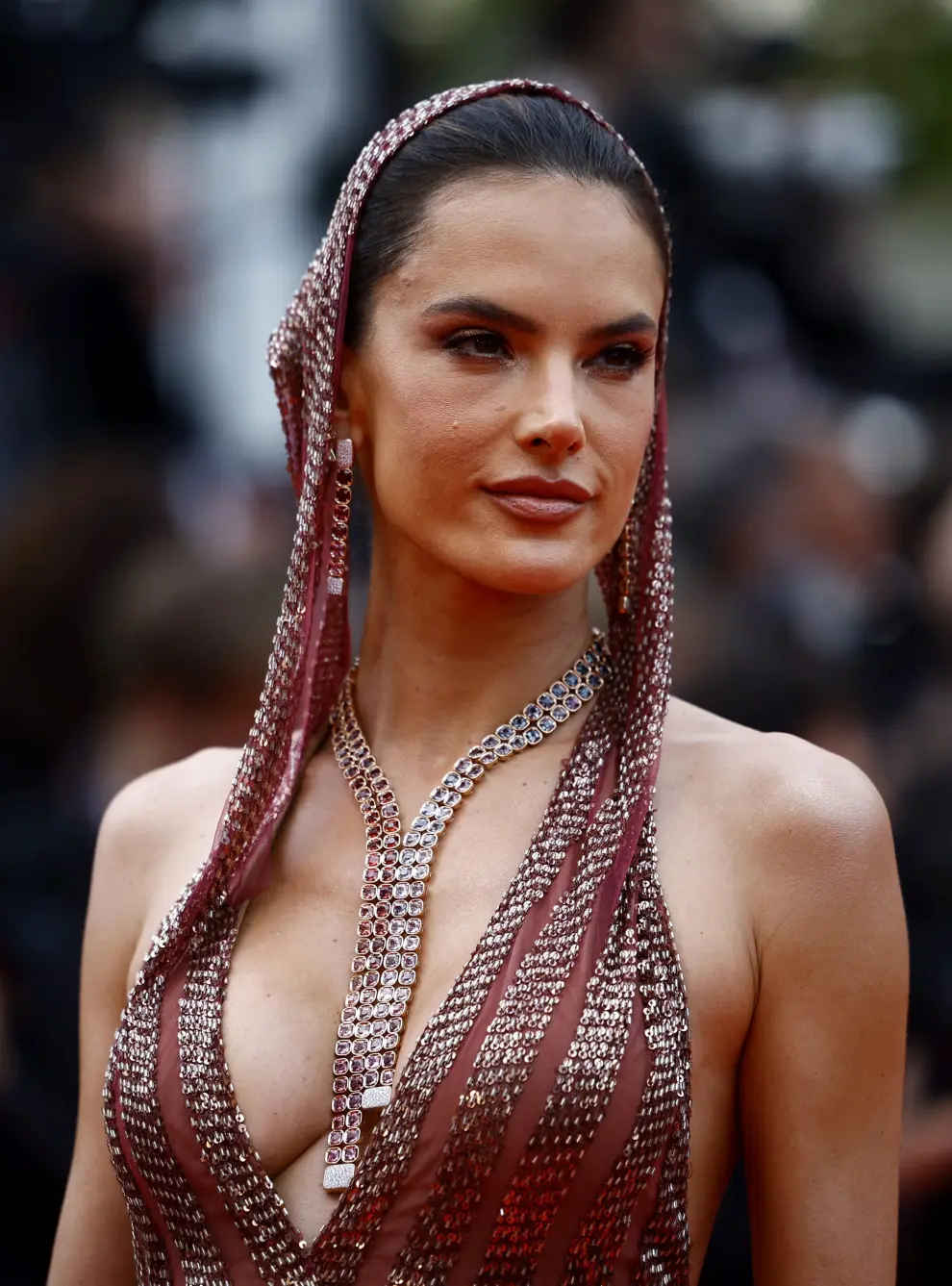 The 76th Cannes Film Festival - Opening ceremony and screening of the film "Jeanne du Barry" Out of competition - Red Carpet arrivals - Cannes, France, May 16, 2023. Alessandra Ambrosio poses. REUTERS/Eric Gaillard FILMFESTIVAL-CANNES/OPENING RED CARPET