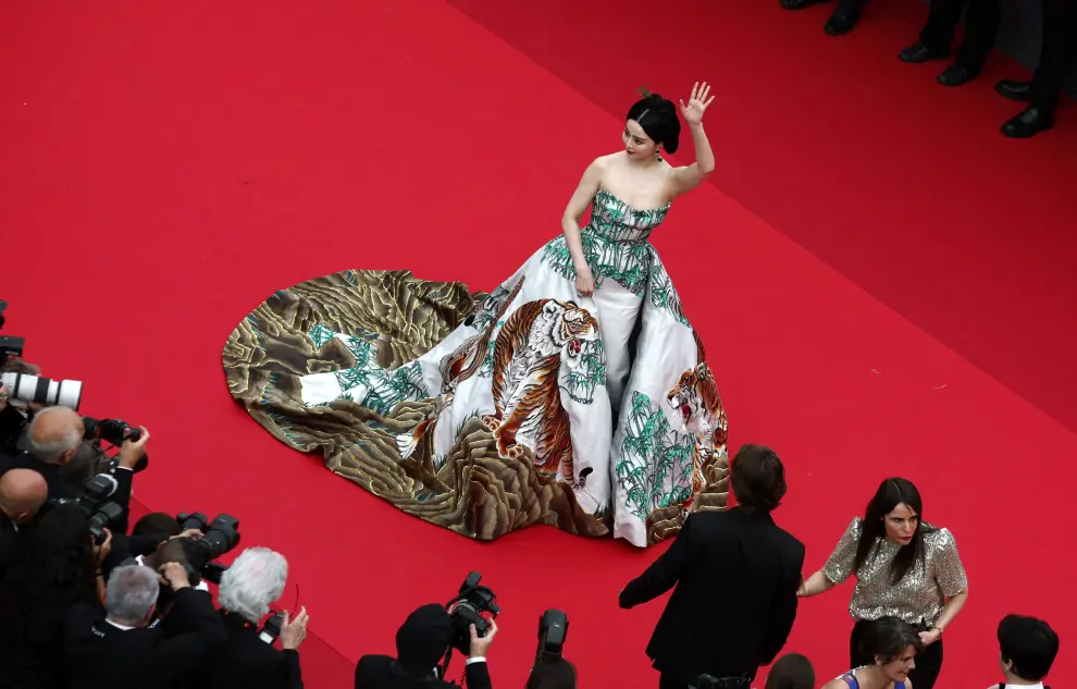 The 76th Cannes Film Festival - Opening ceremony and screening of the film "Jeanne du Barry" Out of competition - Red Carpet arrivals - Cannes, France, May 16, 2023. Laura Smet poses. REUTERS/Yara Nardi FILMFESTIVAL-CANNES/OPENING RED CARPET